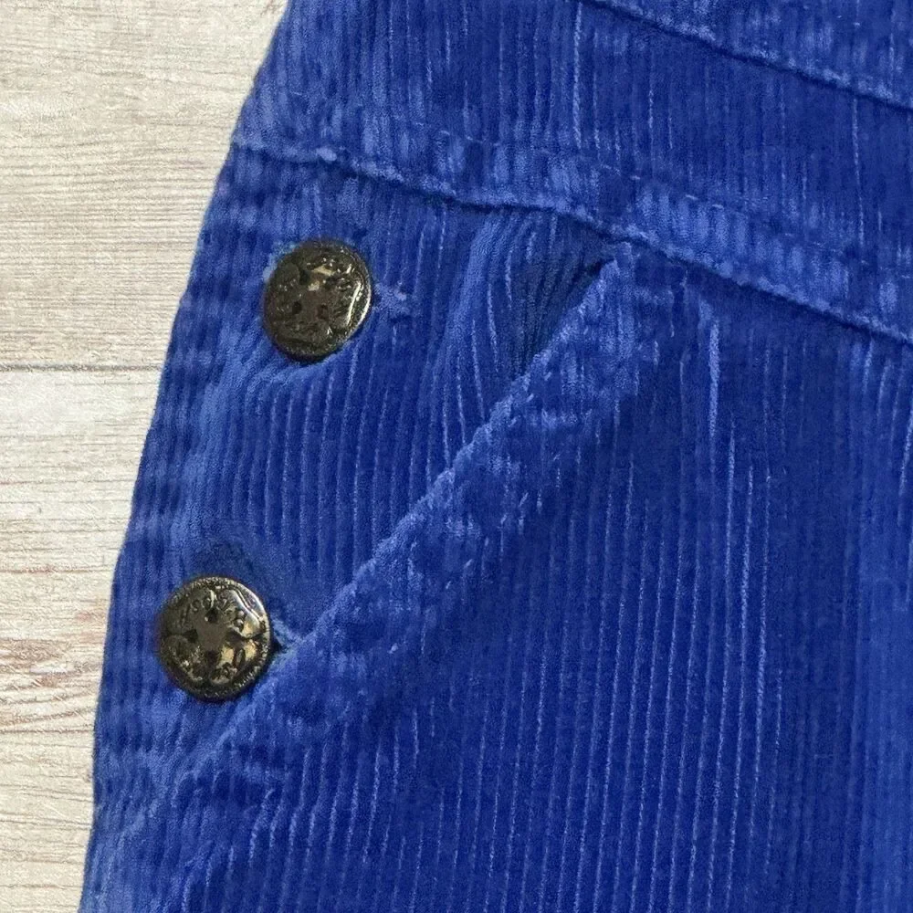 Vintage 90s OshKosh Bgosh Kennel Klub Blue Corduroy Overalls Made in USA Sz 3T